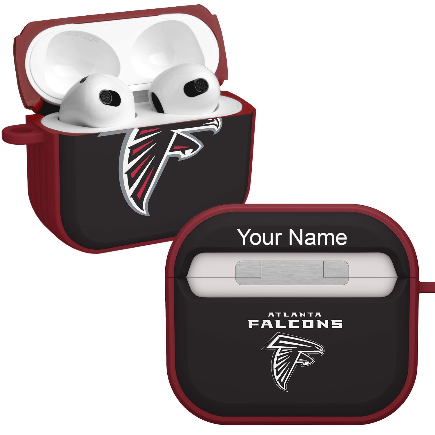 Atlanta Falcons HDX Custom Name Case Cover for Apple AirPods Gen 3