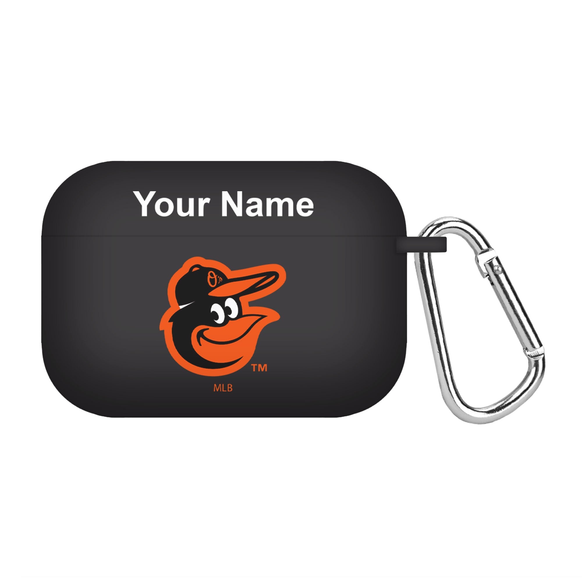 Game Time Baltimore Orioles HD Custom Name Case Cover Compatible with Apple AirPods Pro Battery Case