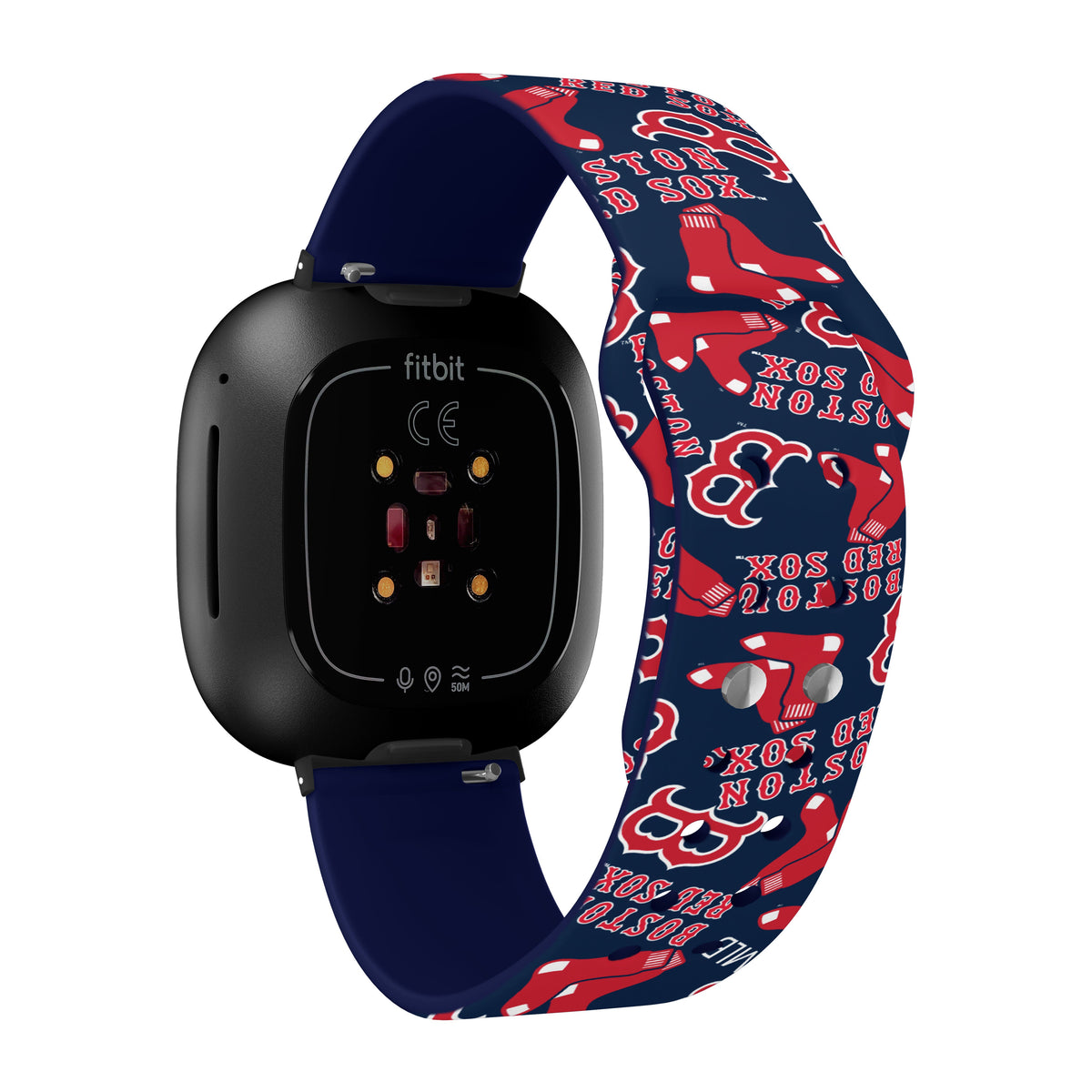 Boston Red Sox HD Fitbit Versa 3 and Sense Watch Band