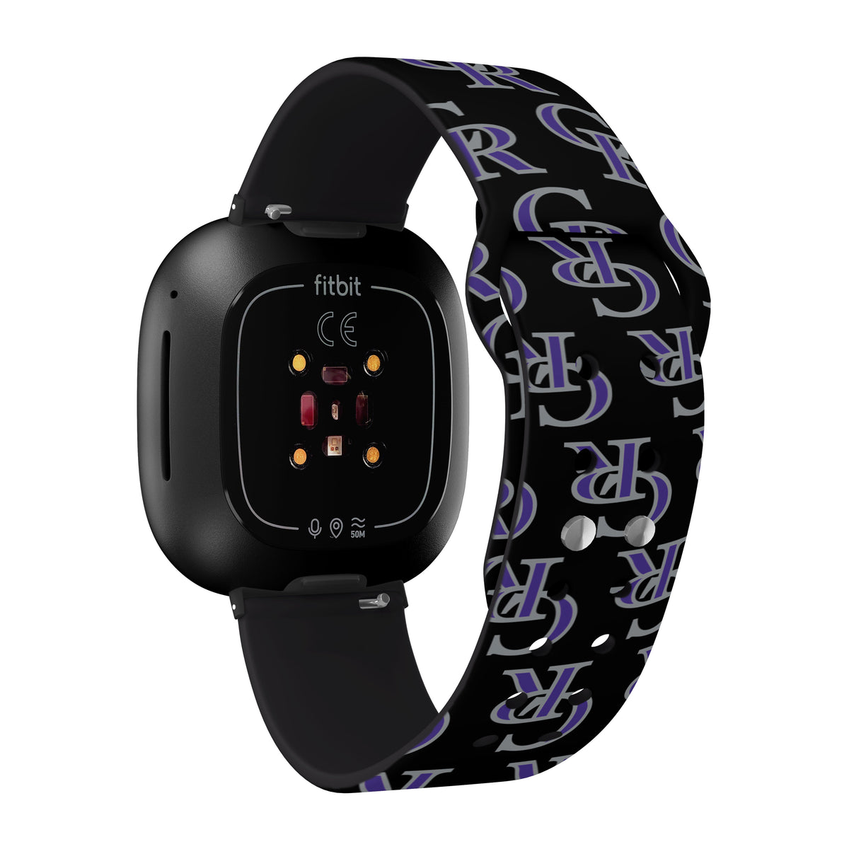 Colorado Rockies HD Fitbit Versa 3 and Sense Watch Band