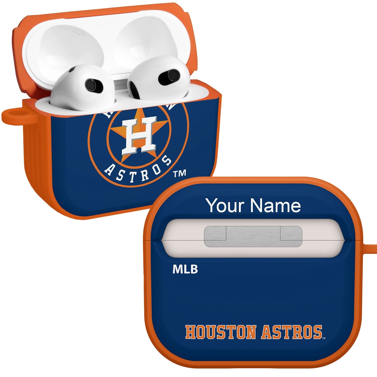 Houston Astros HDX Custom Name Case Cover Compatible with Apple AirPods Gen 3