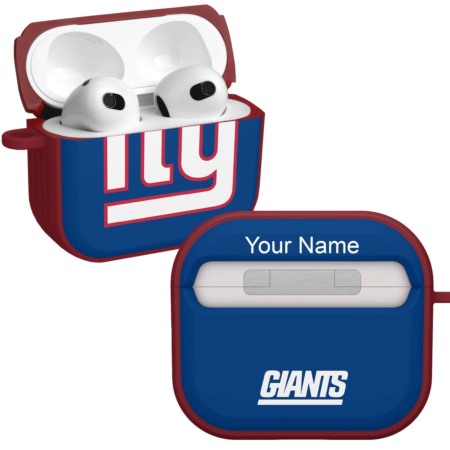 New York Giants HDX Custom Name Case Cover for Apple AirPods Gen 3