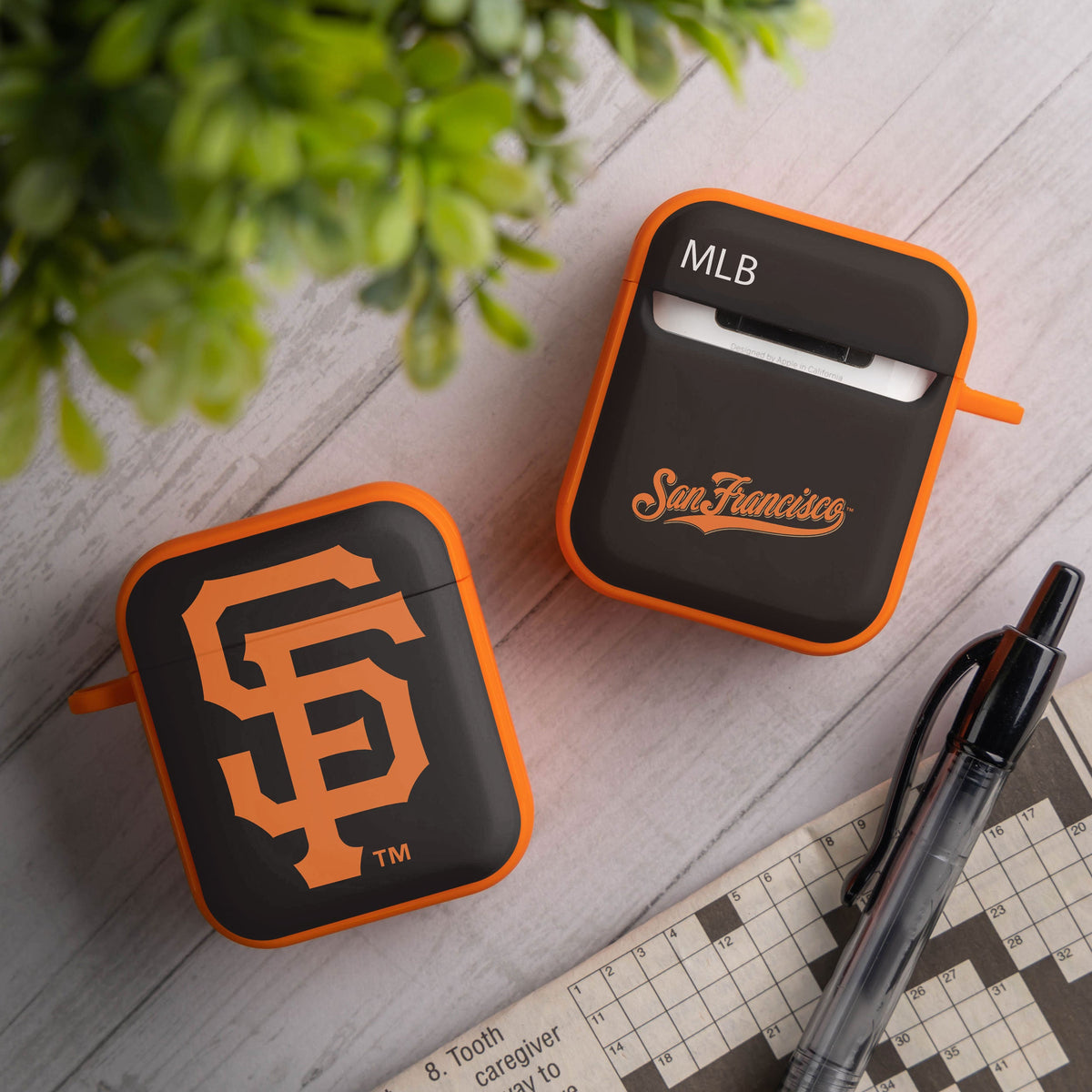 San Francisco Giants HDX Custom Name Case Cover Compatible with Apple AirPods Gen 1 &amp; 2