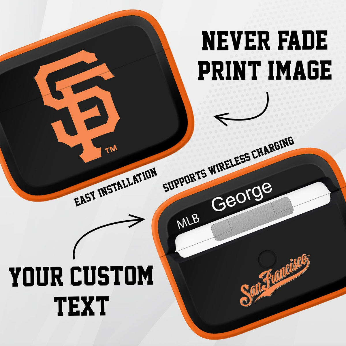 San Francisco Giants Custom HDX Apple AirPods Pro Cover (Classic)