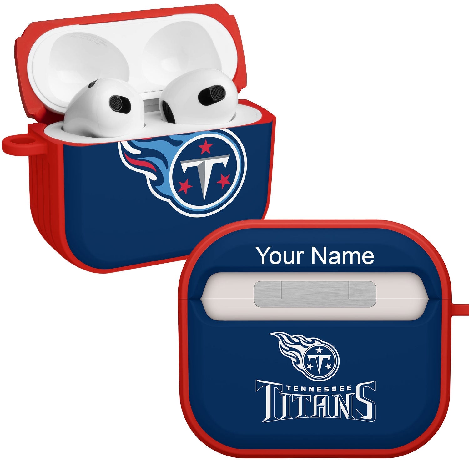 Tennessee Titans HDX Custom Name Case Cover for Apple AirPods Gen 3