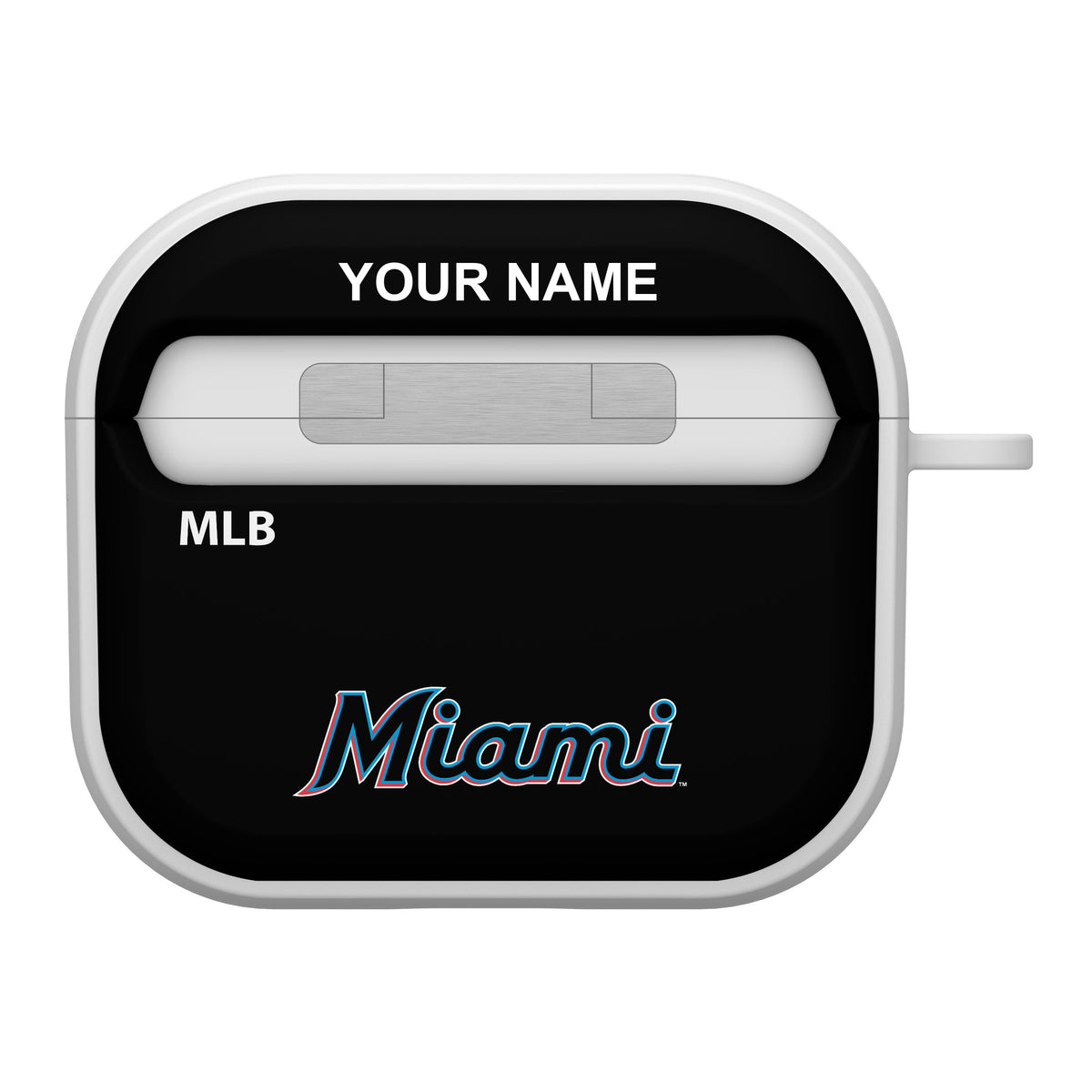 Miami Marlins HDX Custom Name Case Cover Compatible with Apple AirPods Gen 3