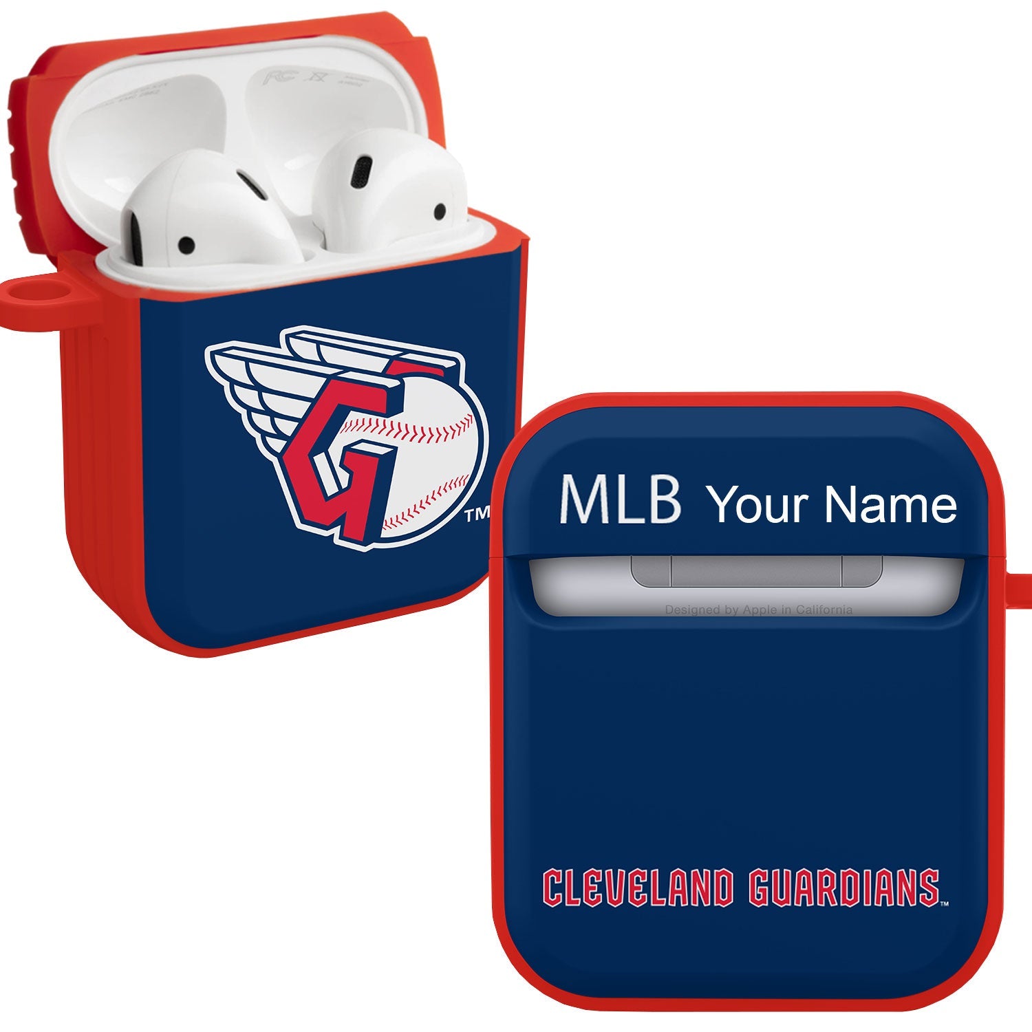 Cleveland Guardians HDX Custom Name Case Cover Compatible with Apple AirPods Gen 1 & 2