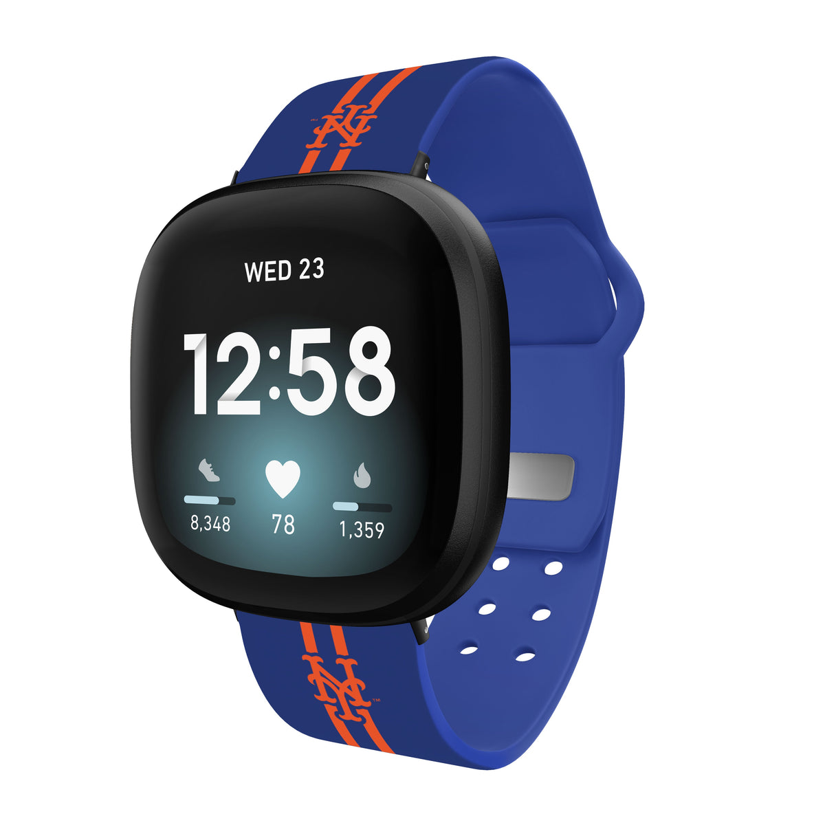 New York Mets HD Fitbit Versa 3 and Sense Watch Band