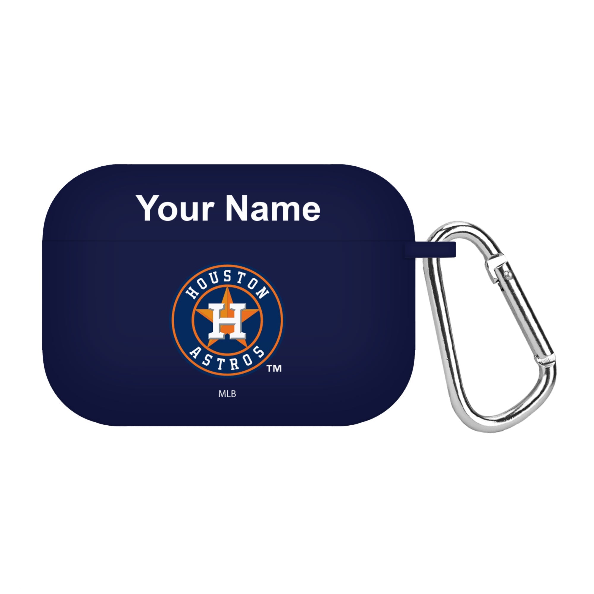 Game Time Houston Astros HD Custom Name Case Cover Compatible with Apple AirPods Pro Battery Case