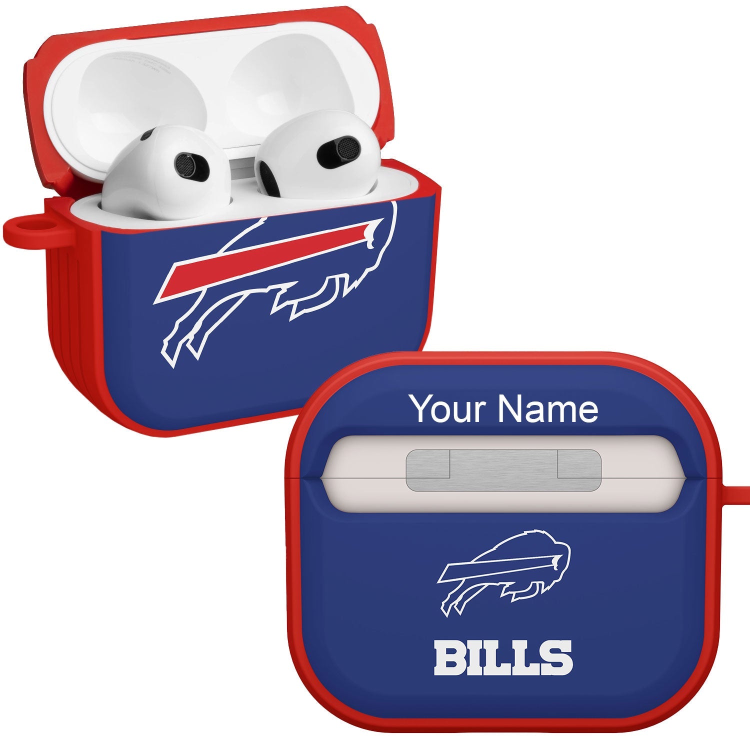 Buffalo Bills HDX Custom Name Case Cover for Apple AirPods Gen 3