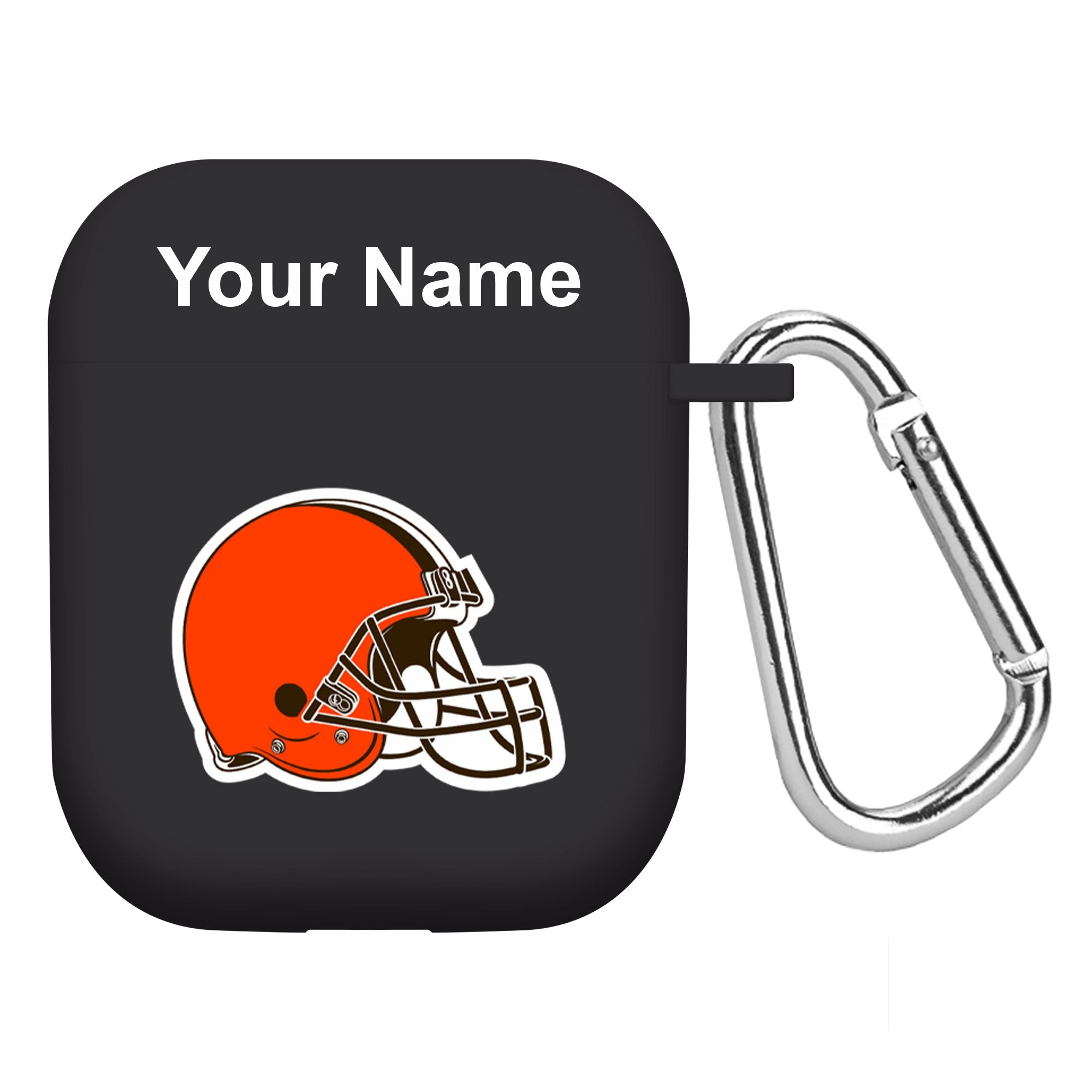 Cleveland Browns Custom Name HD Apple AirPods Gen 1 & 2 Case Cover (Black)