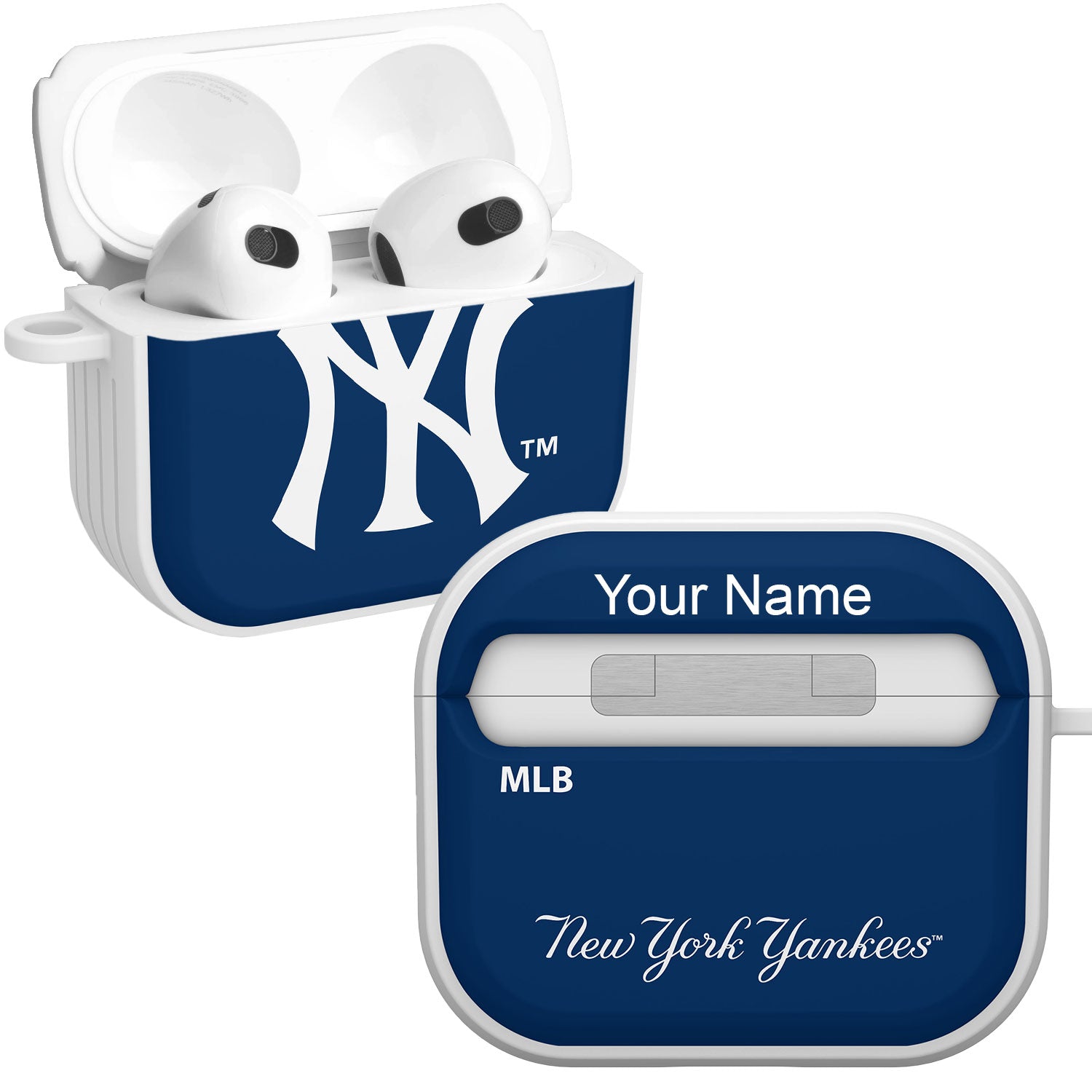 New York Yankees HDX Custom Name Case Cover Compatible with Apple AirPods Gen 3