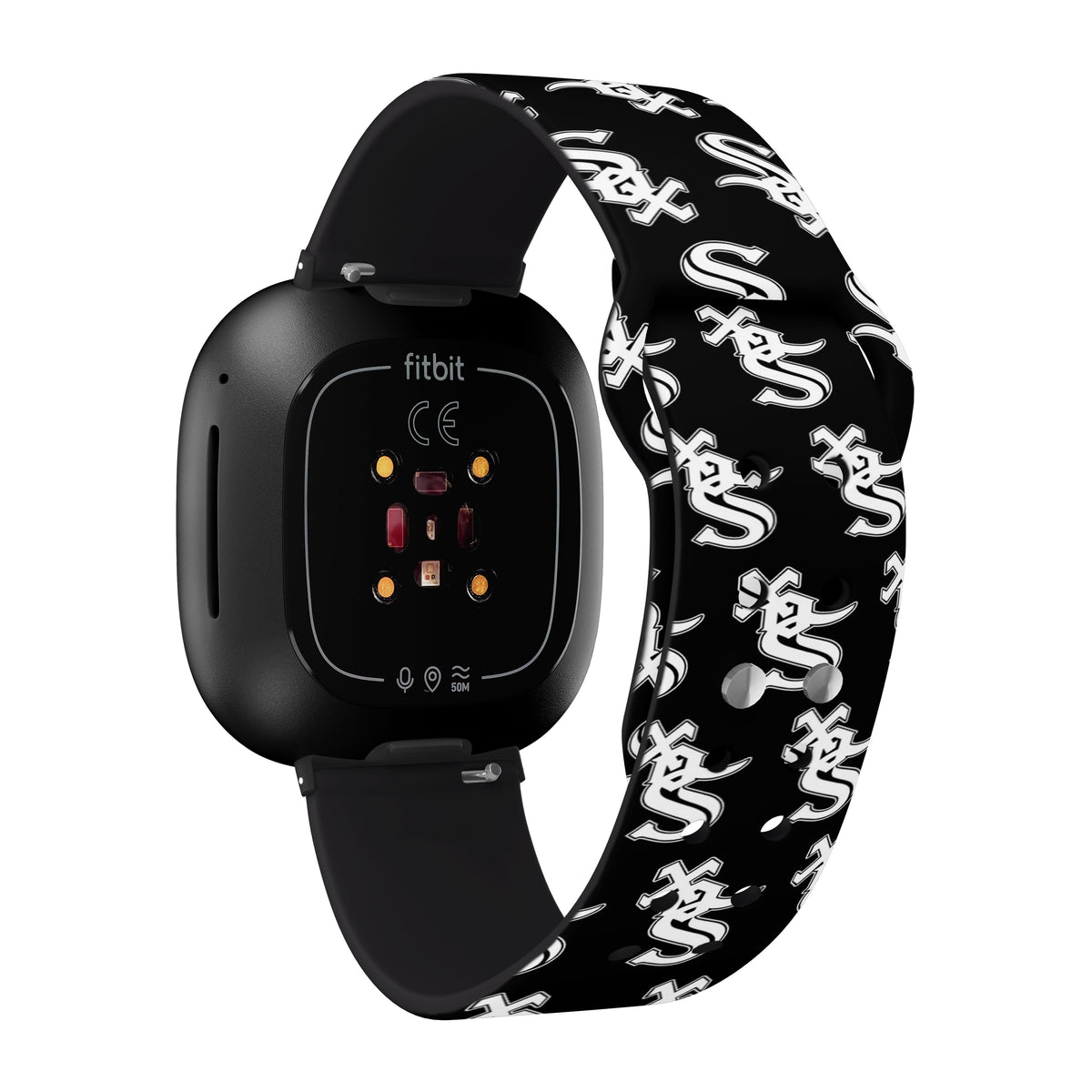 Chicago White Sox HD Fitbit Versa 3 and Sense Watch Band