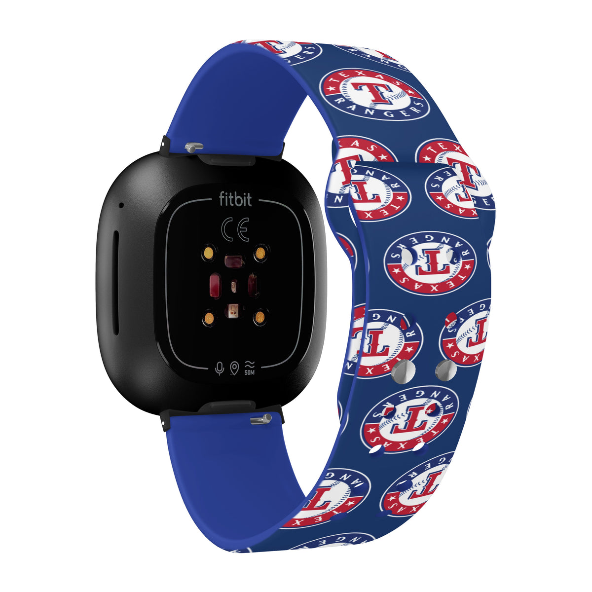 Texas Rangers HD Fitbit Versa 3 and Sense Watch Band