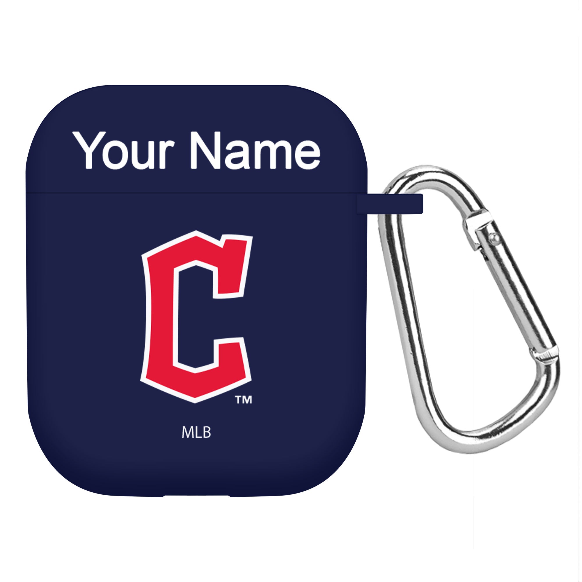 Game Time Cleveland Guardians HD Custom Name Case Cover Compatible with Apple AirPods Gen 1 & 2 Battery Case