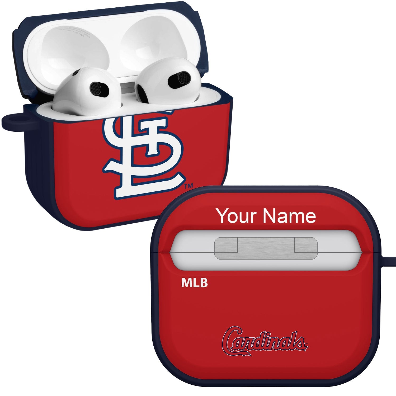 St Louis Cardinals HDX Custom Name Case Cover Compatible with Apple AirPods Gen 3