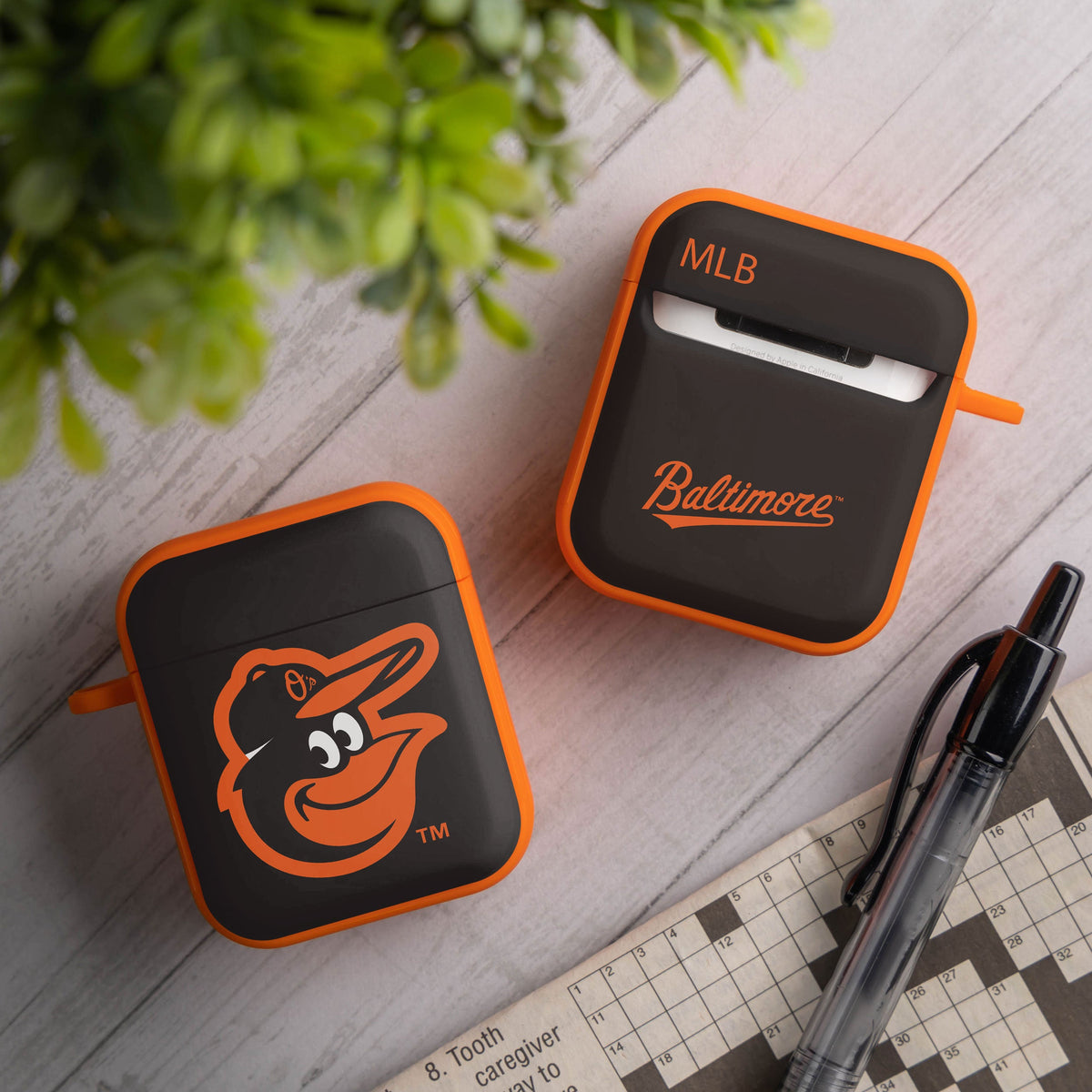 Baltimore Orioles HDX Custom Name Case Cover Compatible with Apple AirPods Gen 1 &amp; 2