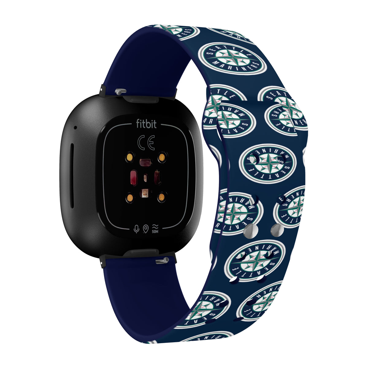 Seattle Mariners HD Fitbit Versa 3 and Sense Watch Band