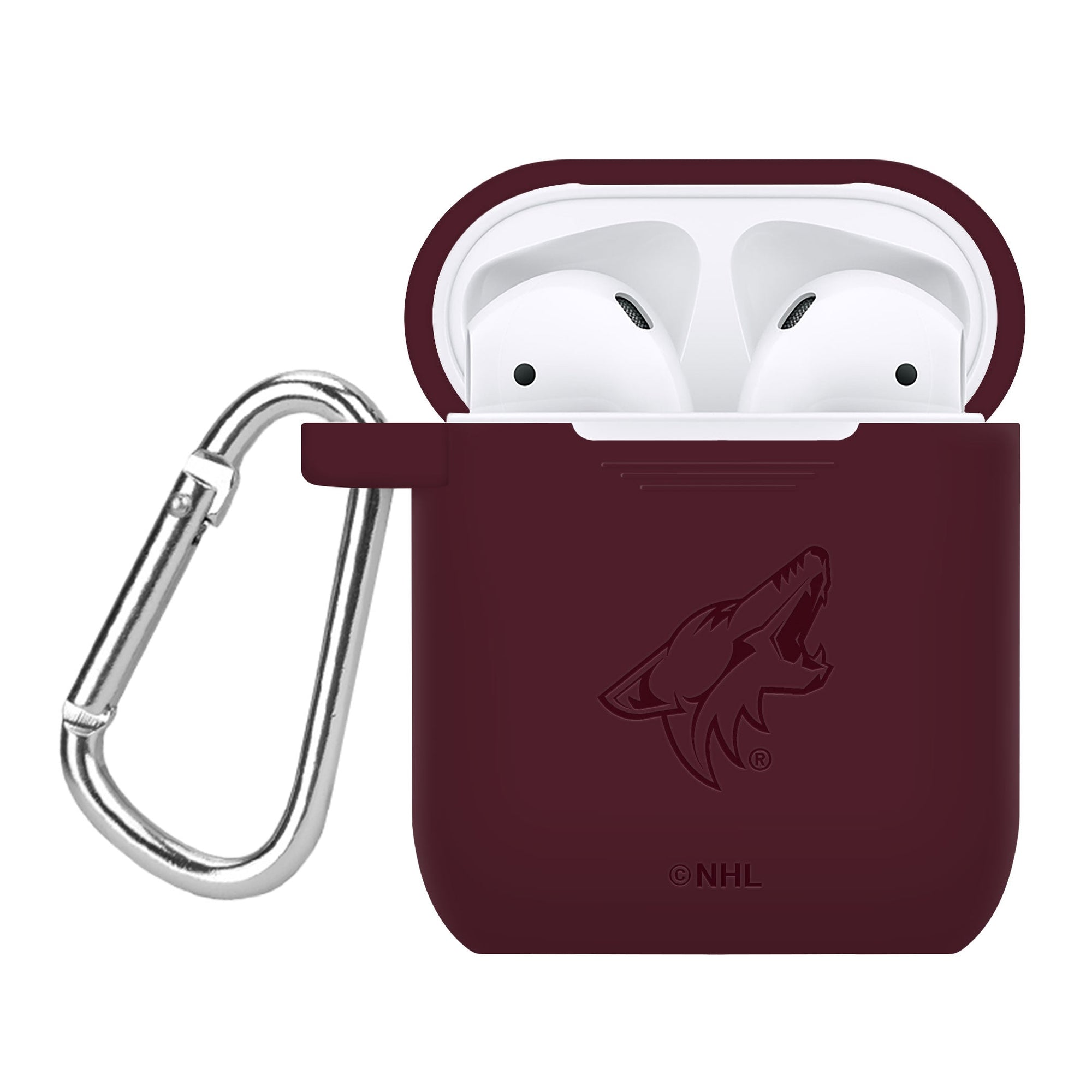 Game Time Arizona Coyotes Engraved Silicone AirPods Case Cover