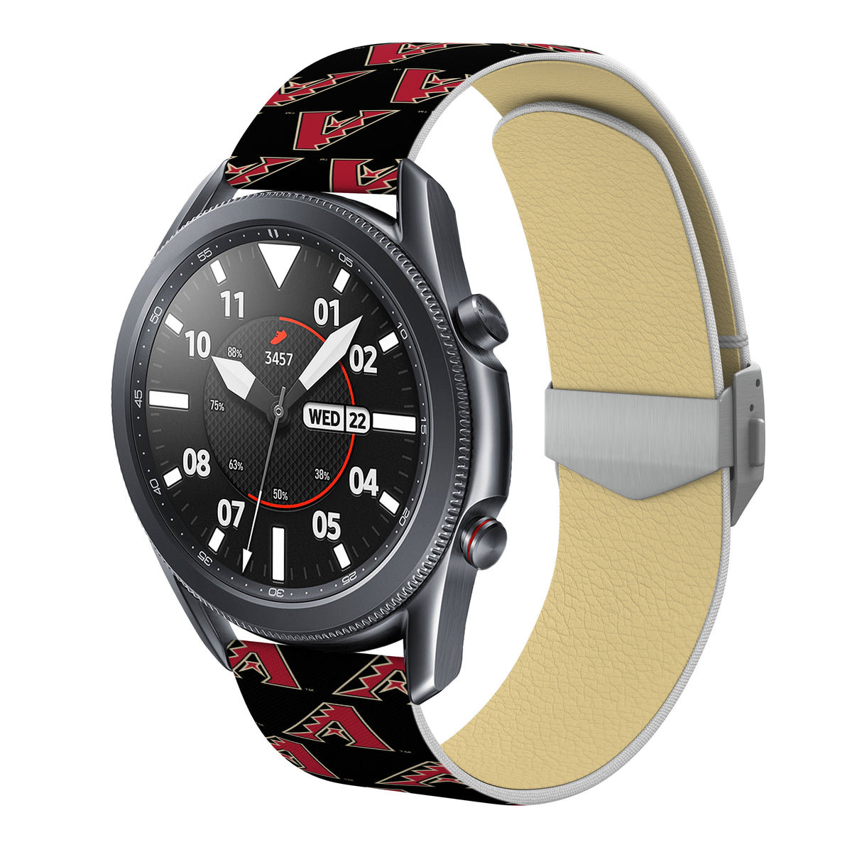 Arizona Diamondbacks Full Print Quick Change Watch Band With Engraved Buckle - Game Time