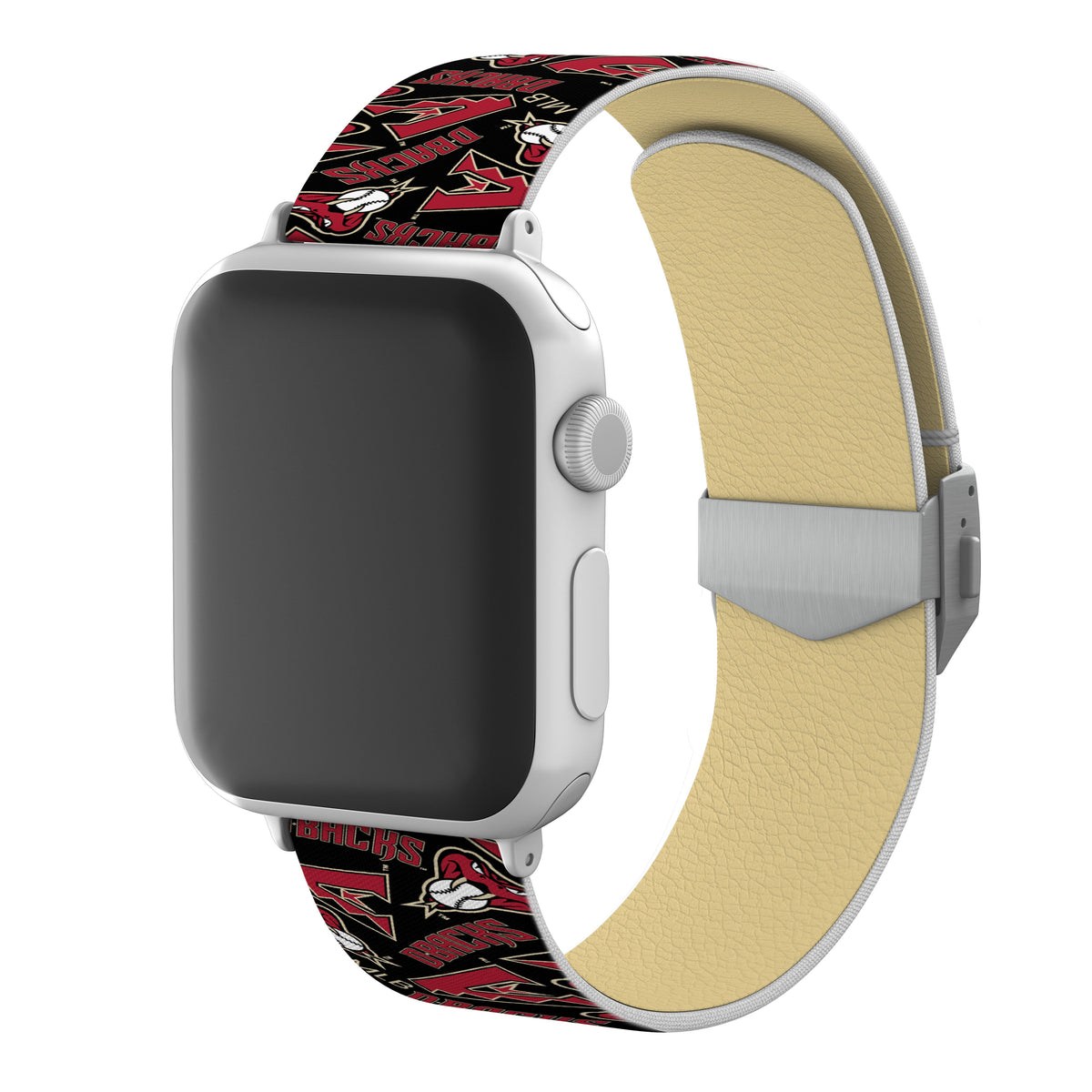 Arizona Diamondbacks Full Print Watch Band With Engraved Buckle - Game Time
