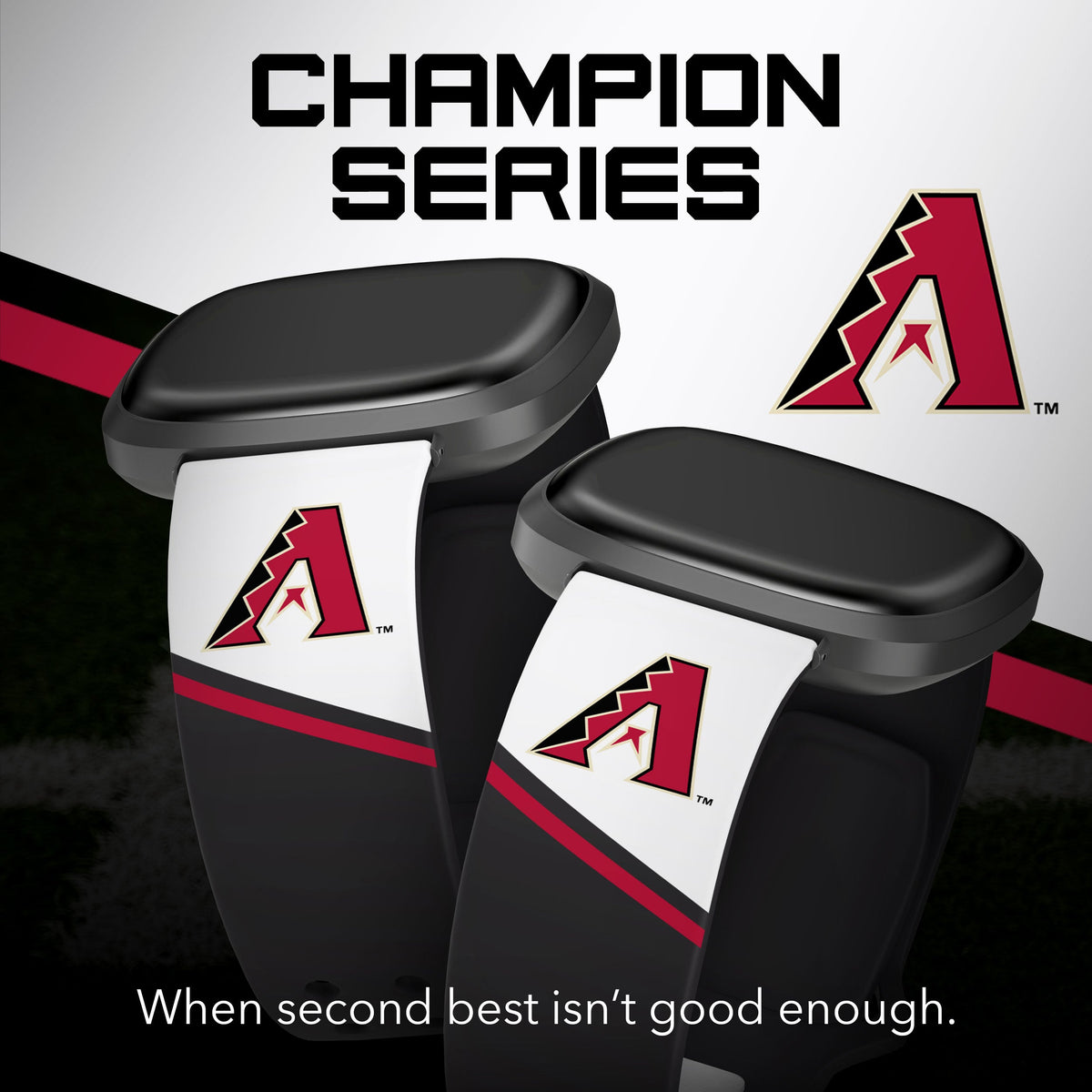 Arizona Diamondbacks HD Champion Series Fitbit Versa 3 &amp; Sense Watch Band