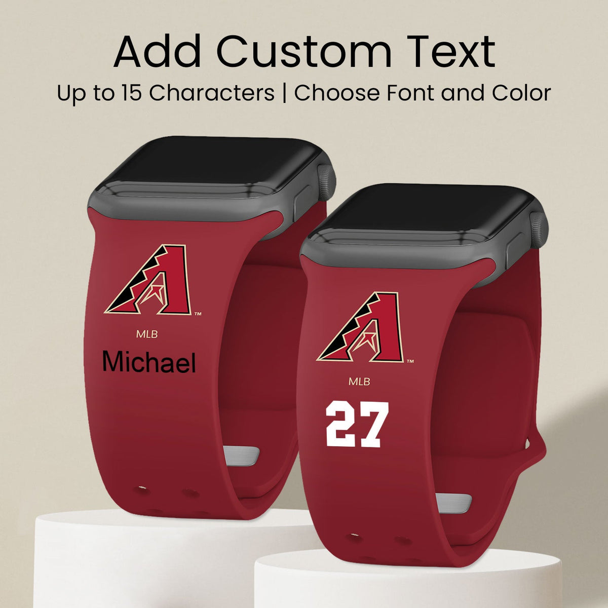 Arizona Diamondbacks HD Custom Name Apple Watch Band