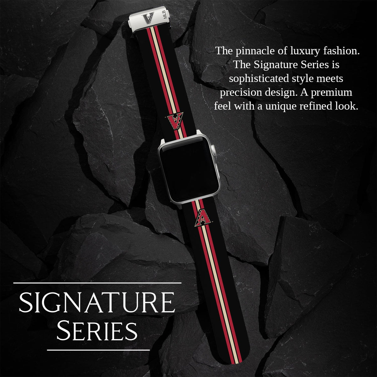 Game Time Arizona Diamondbacks Signature Series Apple Watch Band With Engraved Buckle