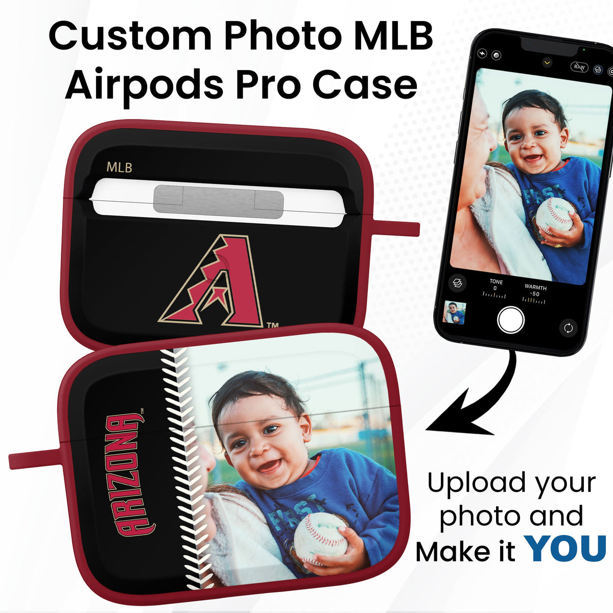 Arizona Diamondbacks Custom Photo HDX Apple AirPods Pro Case Cover