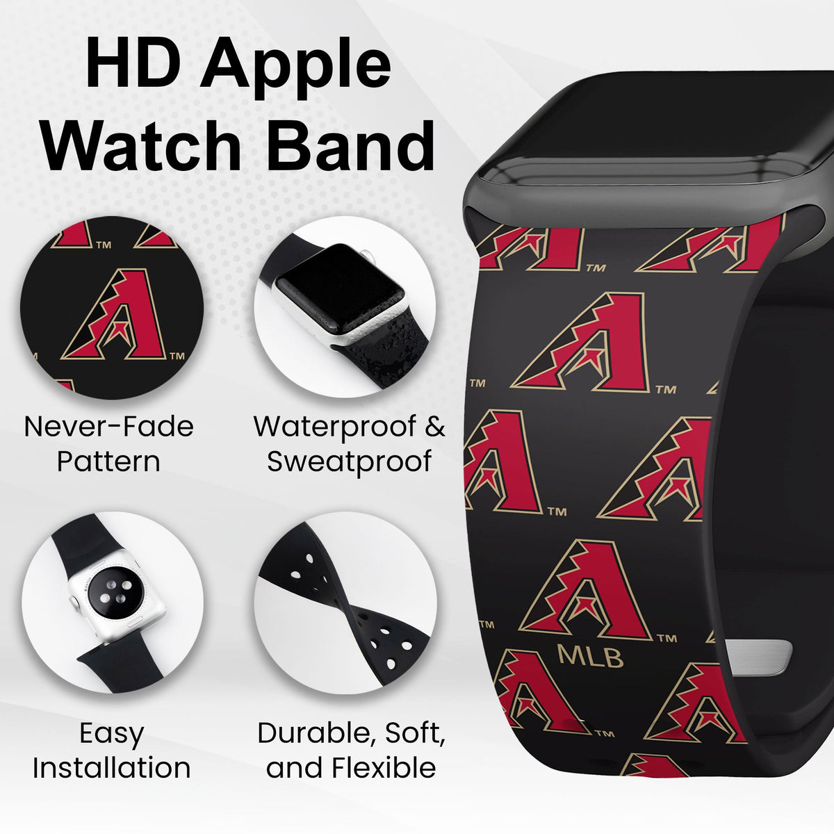 Arizona Diamondbacks HD Apple Watch Band