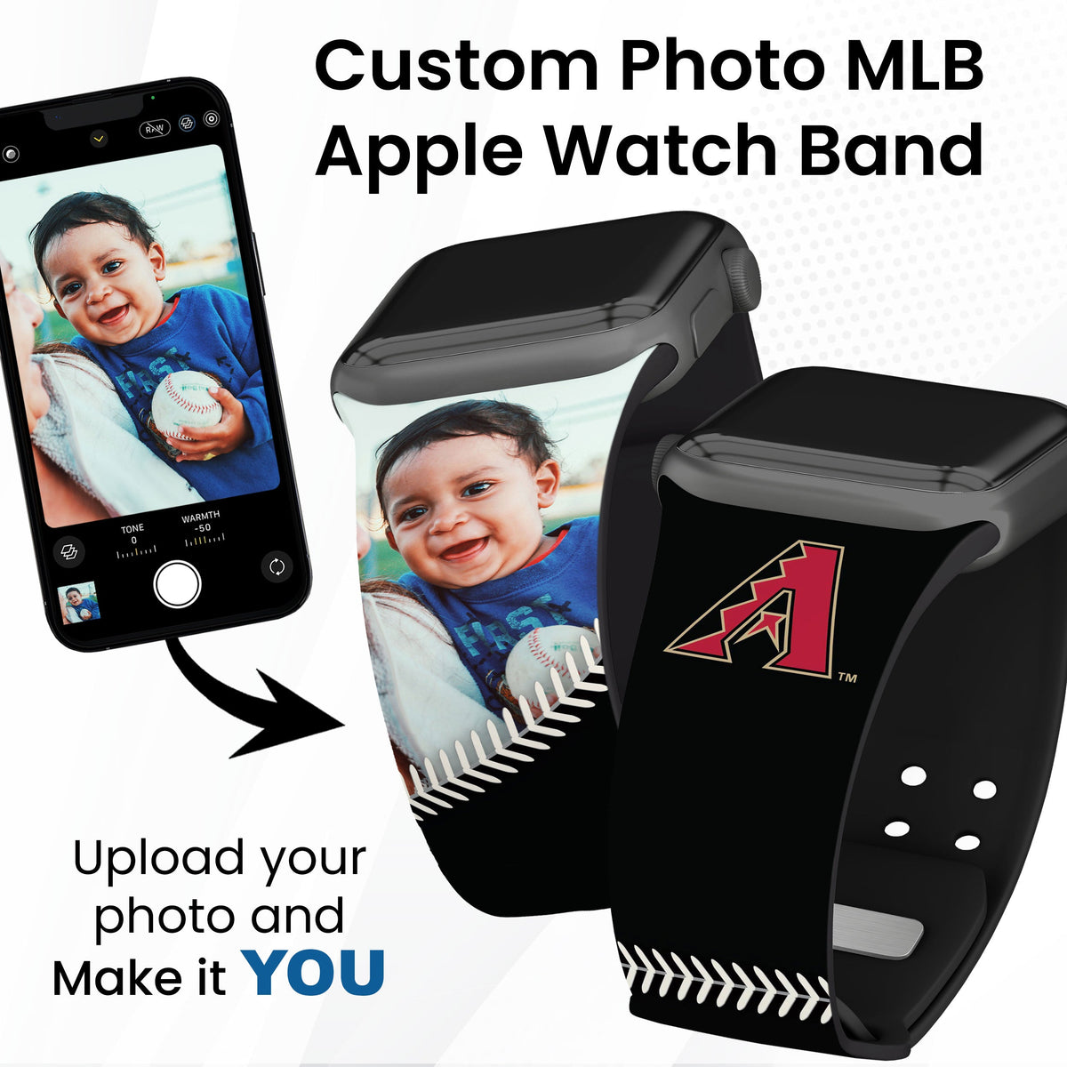 Arizona Diamondbacks Custom Photo HD Apple Watch Band