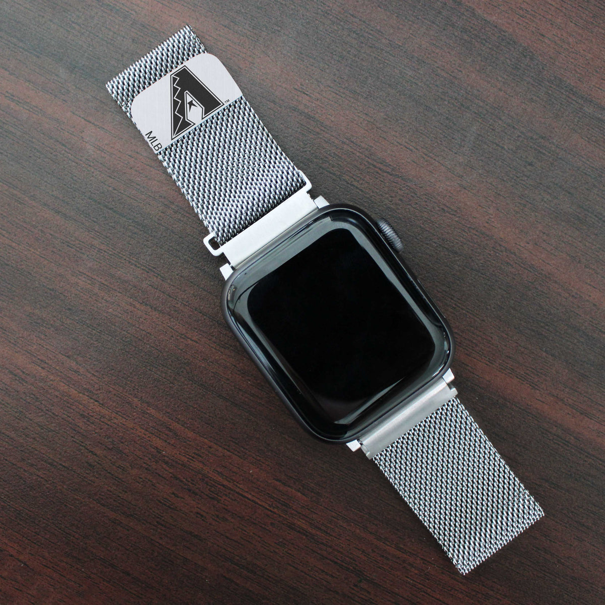 Arizona Diamondbacks Stainless Steel Apple Watch Band - Game Time