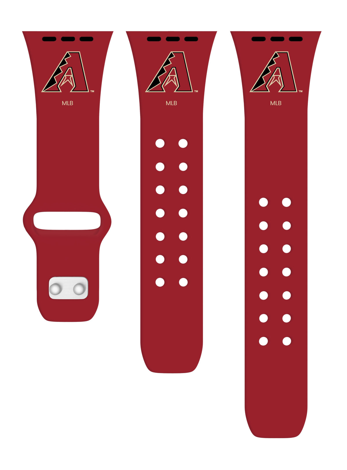 Arizona Diamondbacks Silicone Apple Watch Band - Game Time