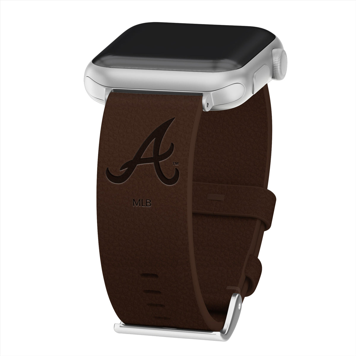 Game Time Atlanta Braves Leather Apple Watch Band