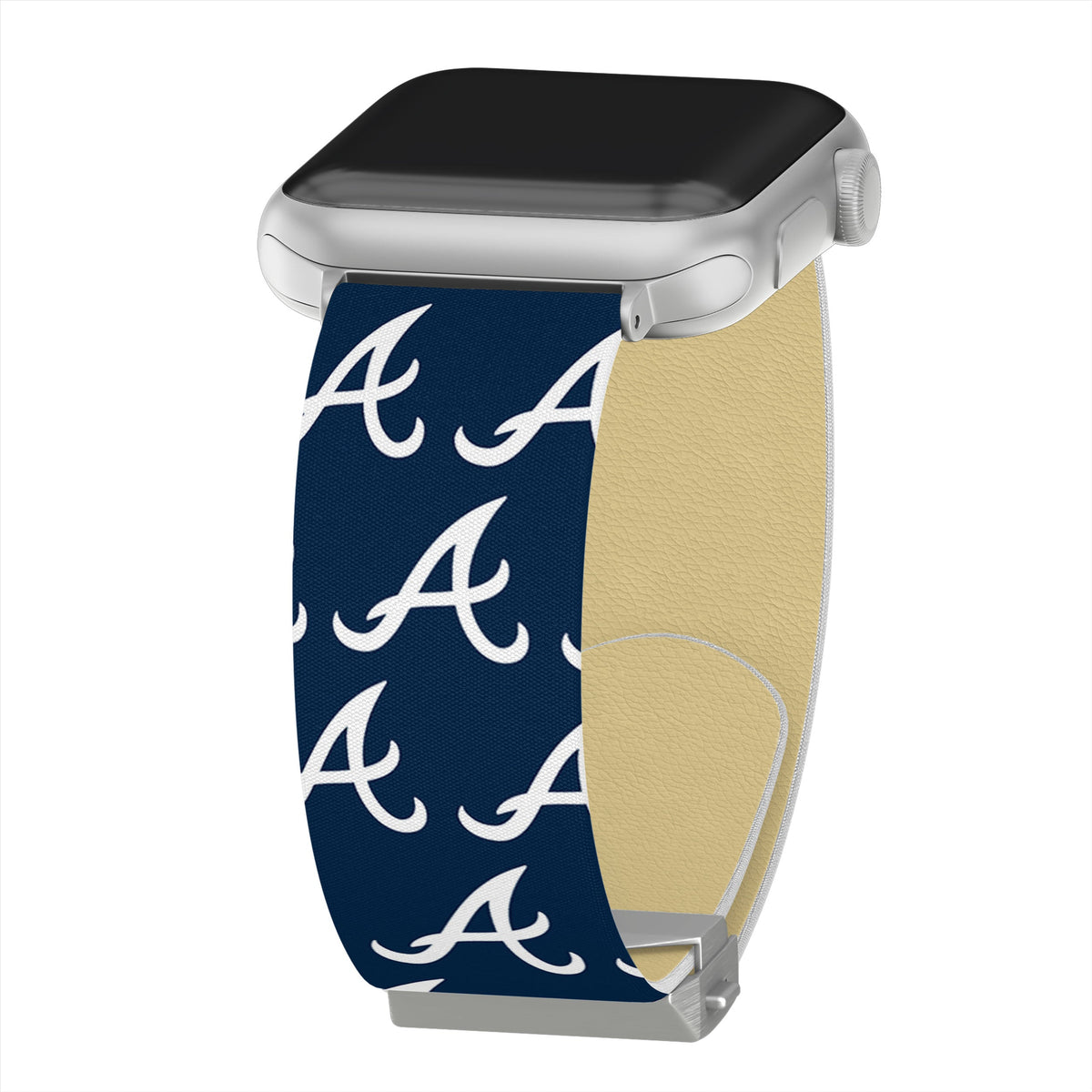 Game Time Atlanta Braves Signature Series Apple Watch Band With Engraved Buckle