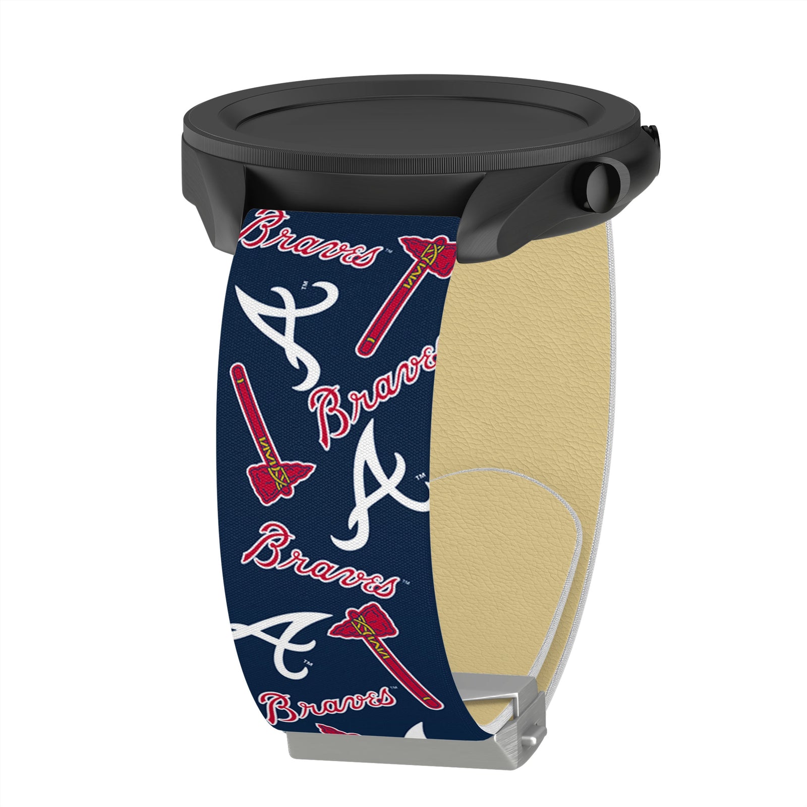Game Time Atlanta Braves Signature Series Watch Band With Engraved Buckle