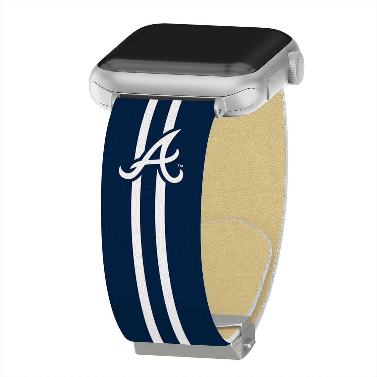 Game Time Atlanta Braves Signature Series Apple Watch Band With Engraved Buckle