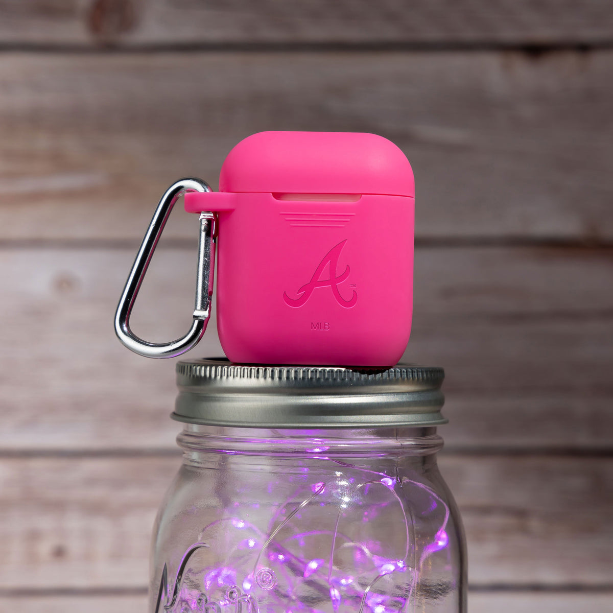 Game Time Atlanta Braves Engraved Silicone AirPods Case Cover