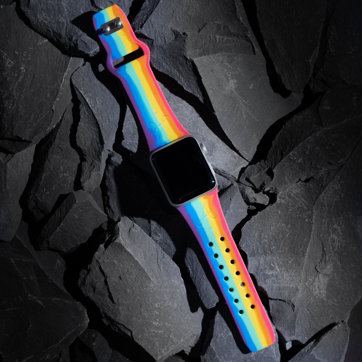 Game Time Atlanta Braves Engraved Silicone Apple Watch Band