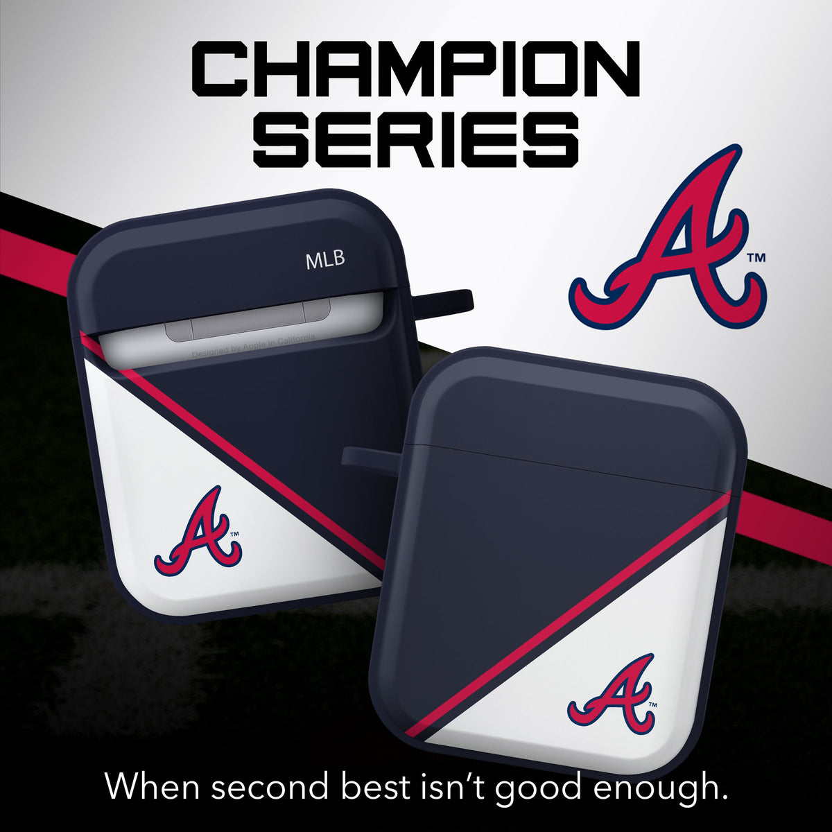 Atlanta Braves HDX Champion Series Apple AirPods Gen 1 &amp; 2 Case Cover