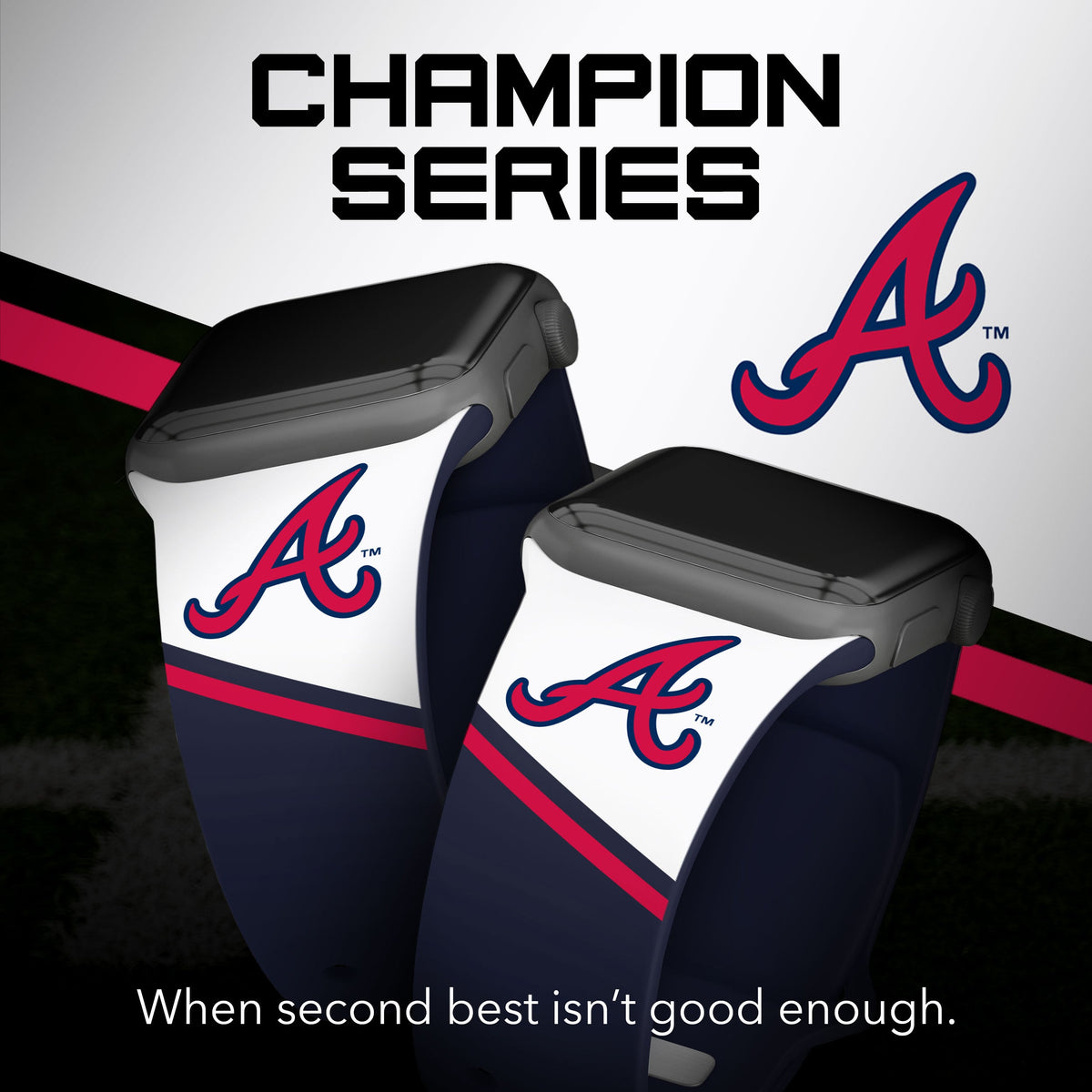Atlanta Braves HD Champion Series Apple Watch Band