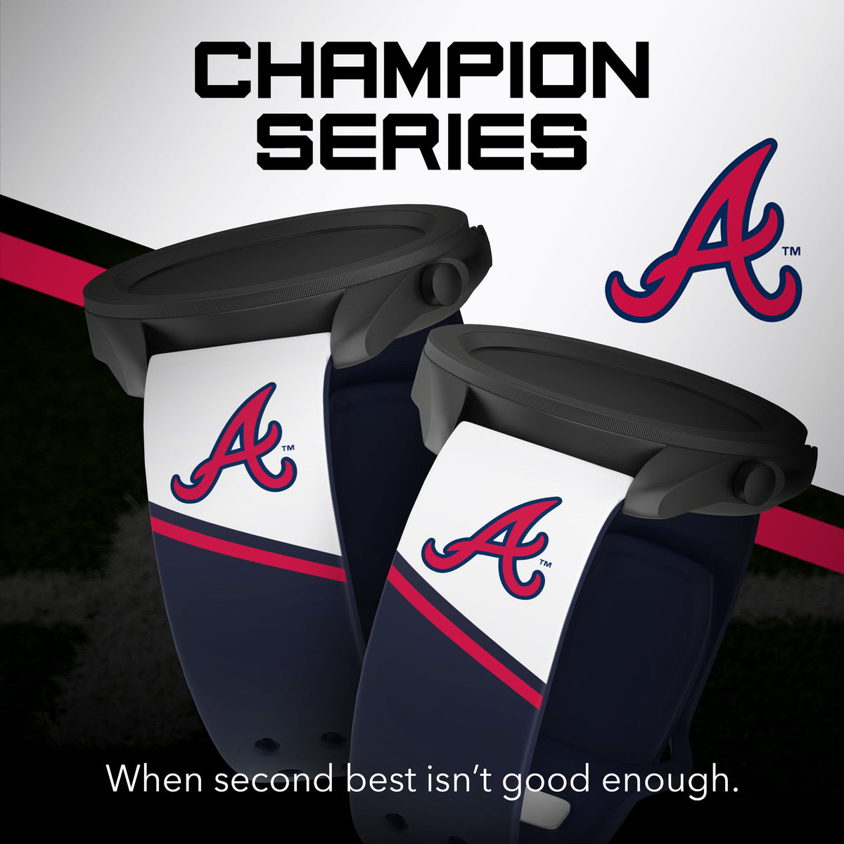 Atlanta Braves HD Champion Series Samsung Galaxy Watch Band