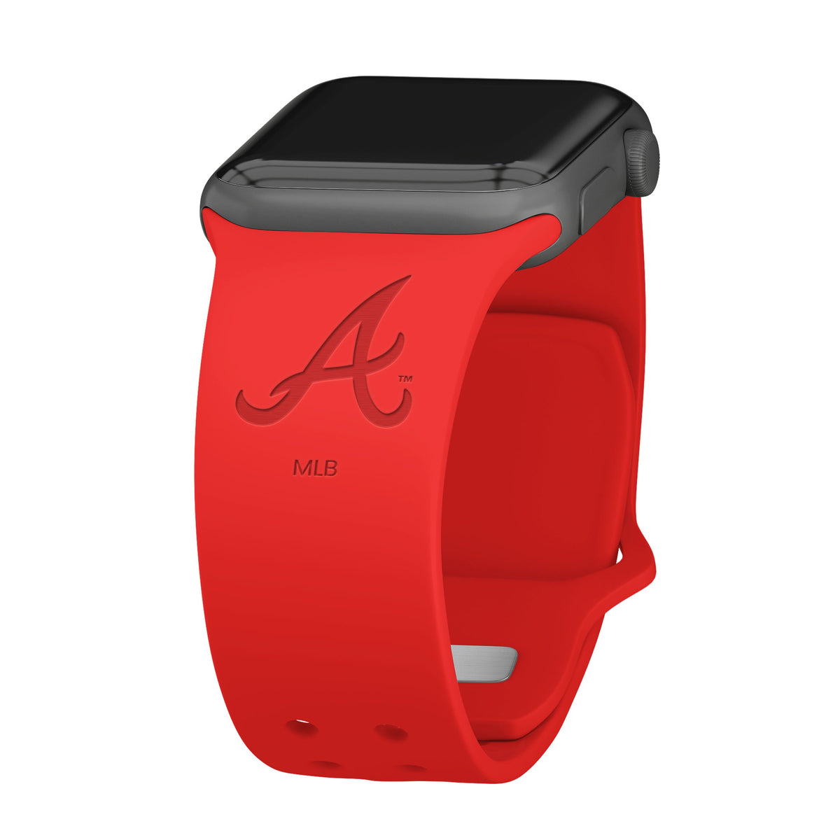 Game Time Atlanta Braves Engraved Silicone Apple Watch Band