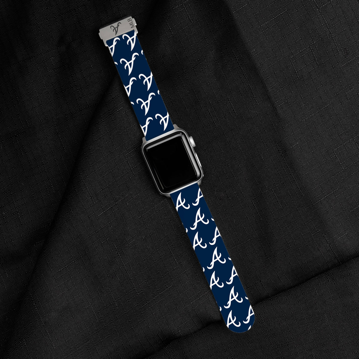 Game Time Atlanta Braves Signature Series Apple Watch Band With Engraved Buckle