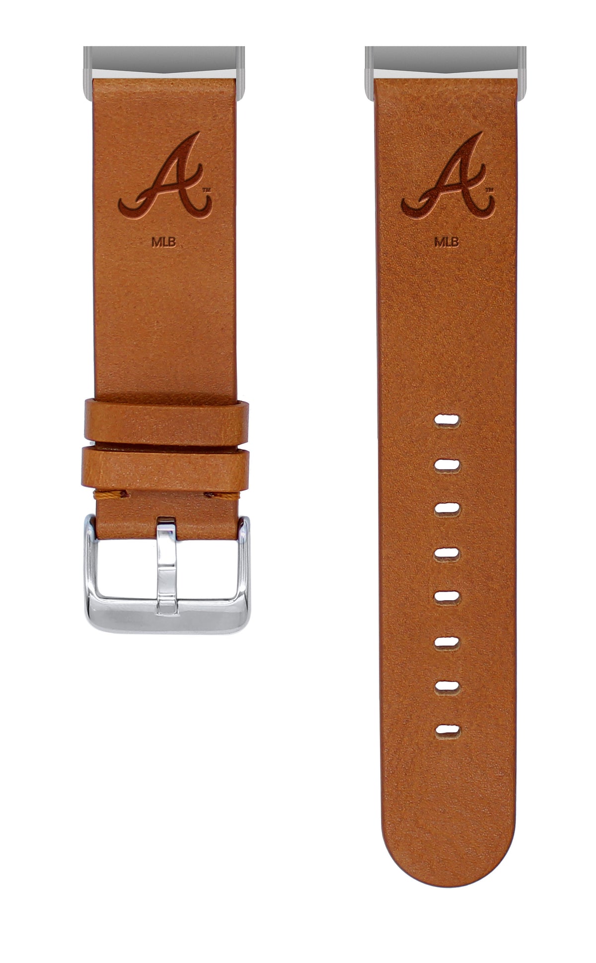 Atlanta Braves Leather Watch Band Compatible with FitBit Versa 3 &amp; Sense