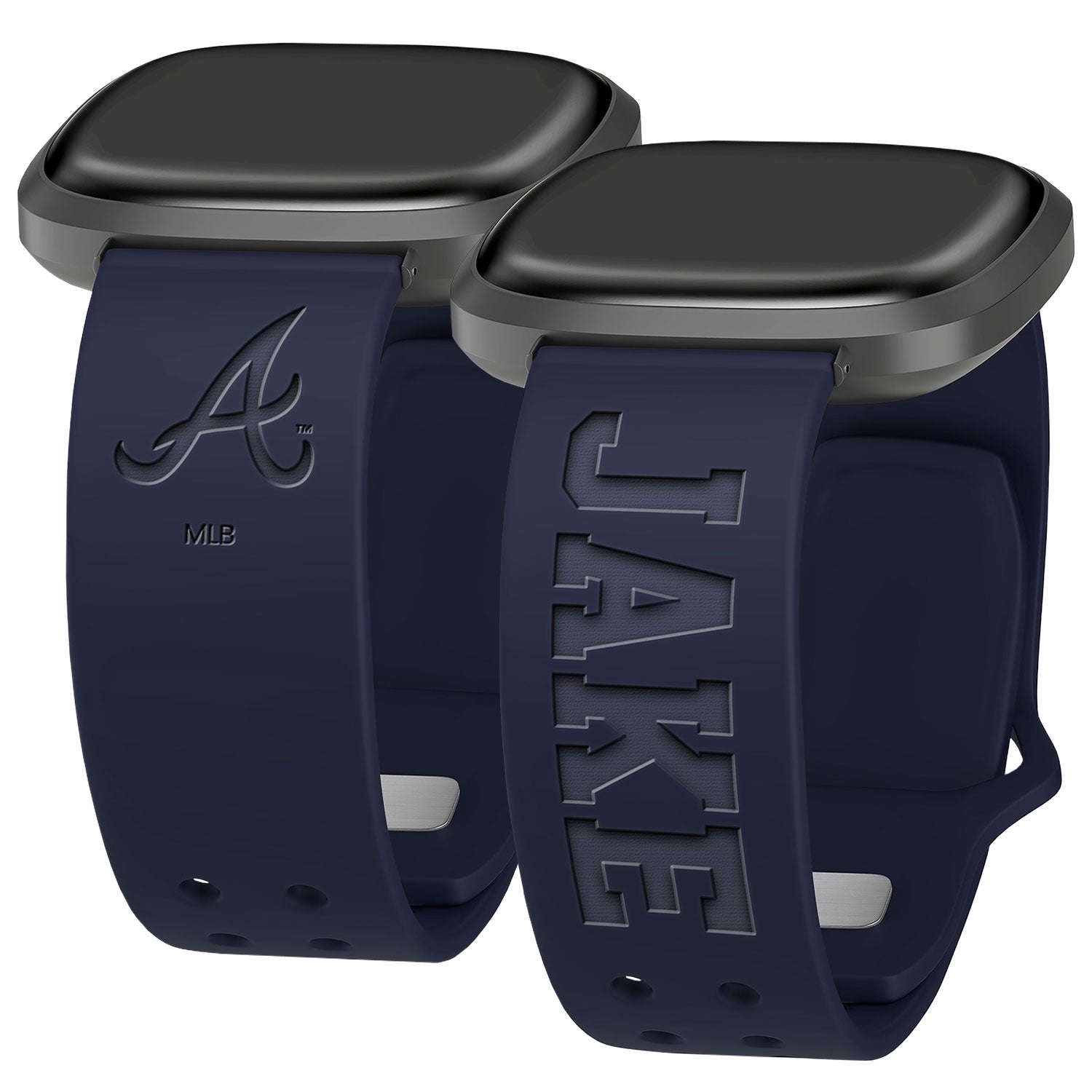 Atlanta Braves Custom Engraved Fitbit Versa 3 and Sense Watch Band