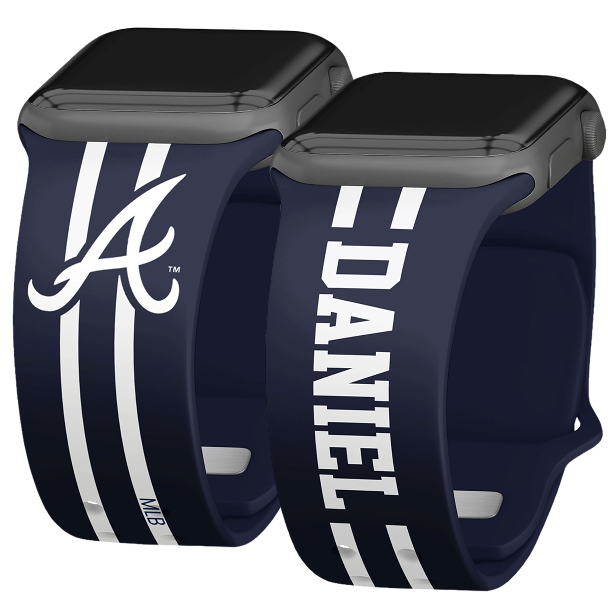 Atlanta Braves Custom Name HD Apple Watch Band