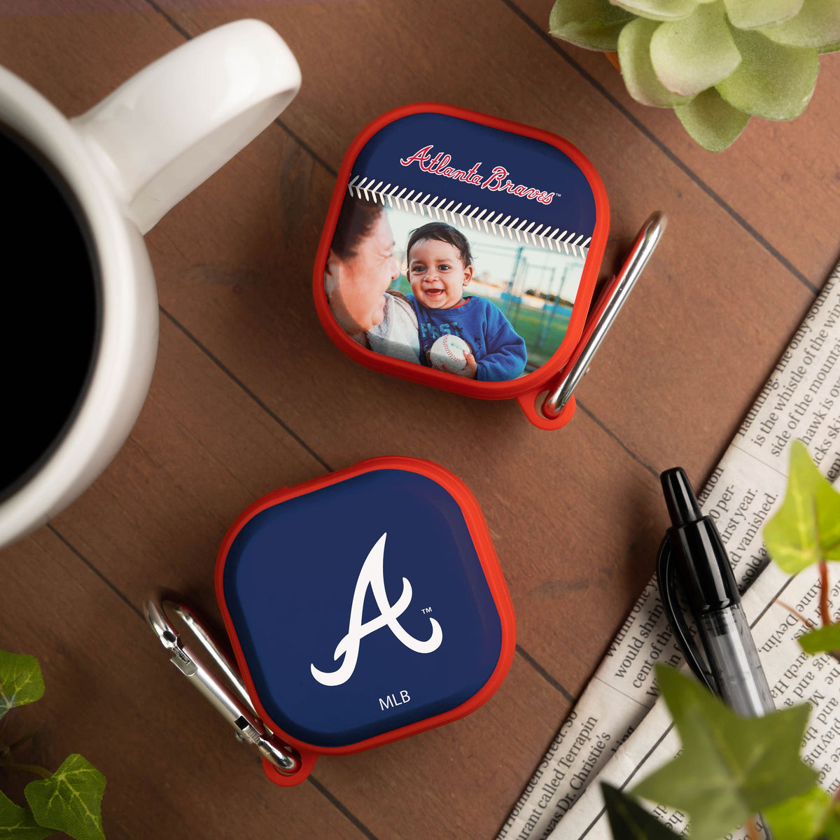 Atlanta Braves Custom Photo HDX Samsung Galaxy Buds Pro Case Cover