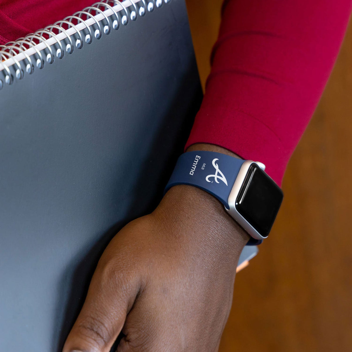 Atlanta Braves HD Custom Name Apple Watch Band