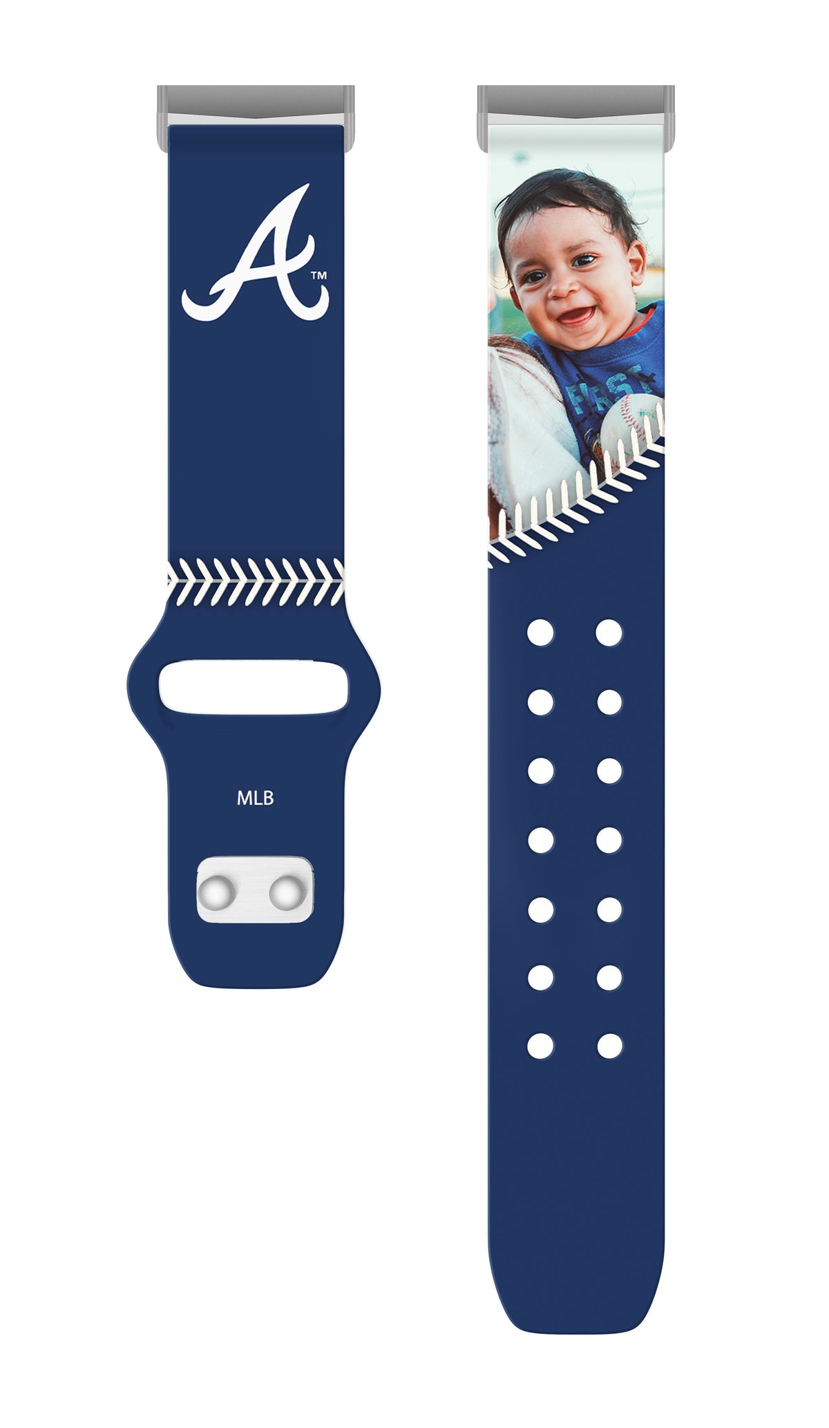 Atlanta Braves Custom Photo HD Fitbit Versa 3 &amp; Sense Band